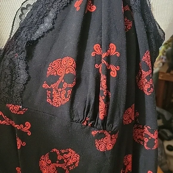Tripp red skull baby doll dress - Picture 5 of 5